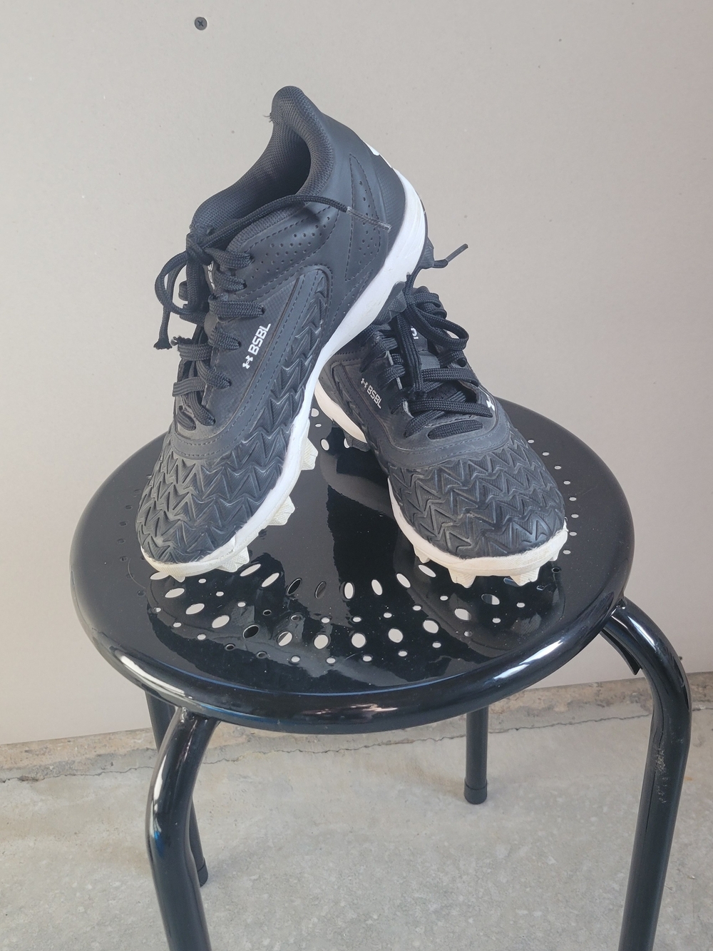 Black Athletic Sneakers with White Soles